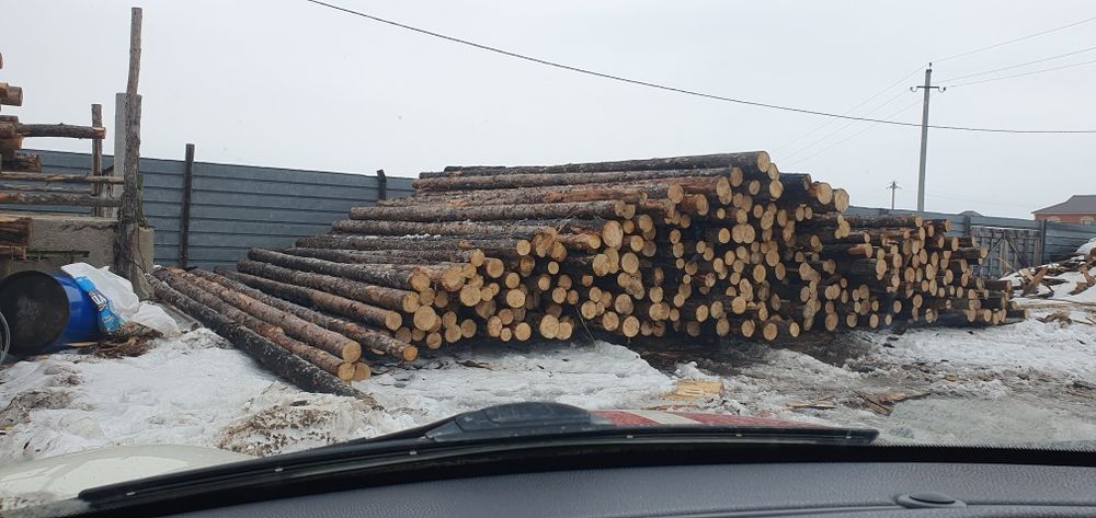 Брёвна подтоварка жерди