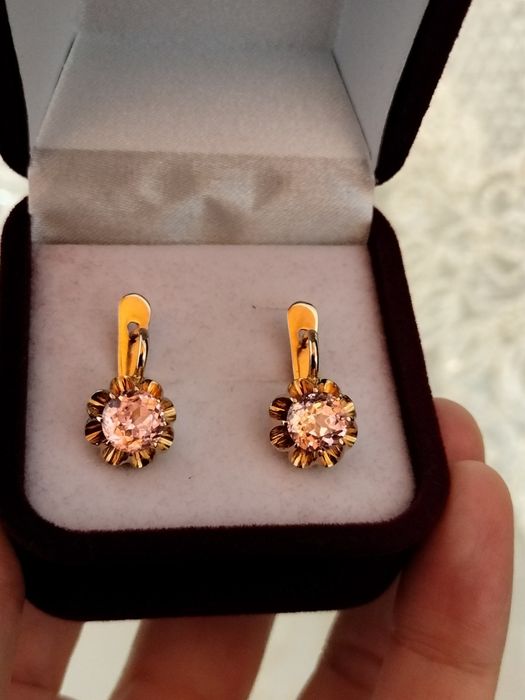 Советские серьги 583 пробы