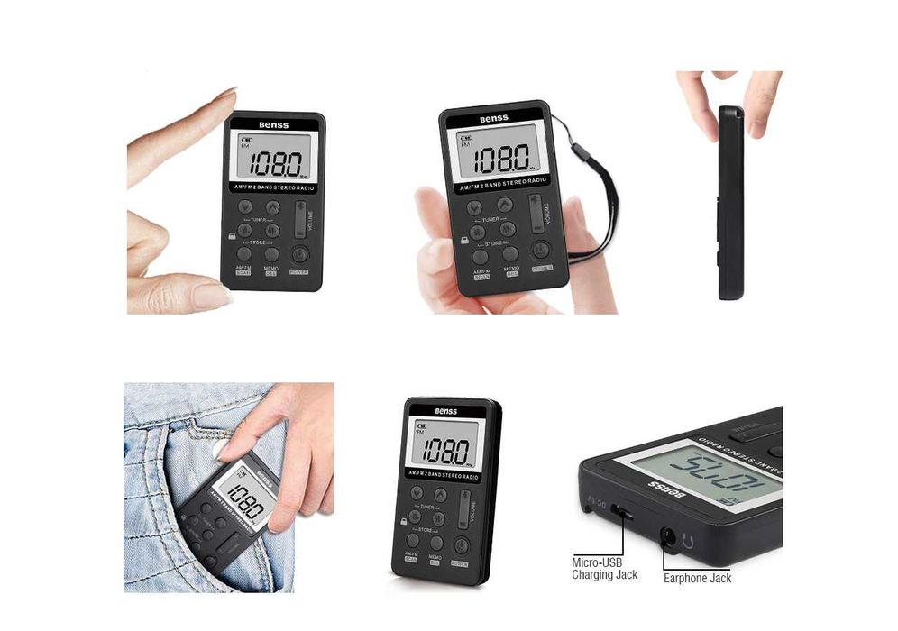 Акумулаторно мини цифрово радио Benss BRBD01