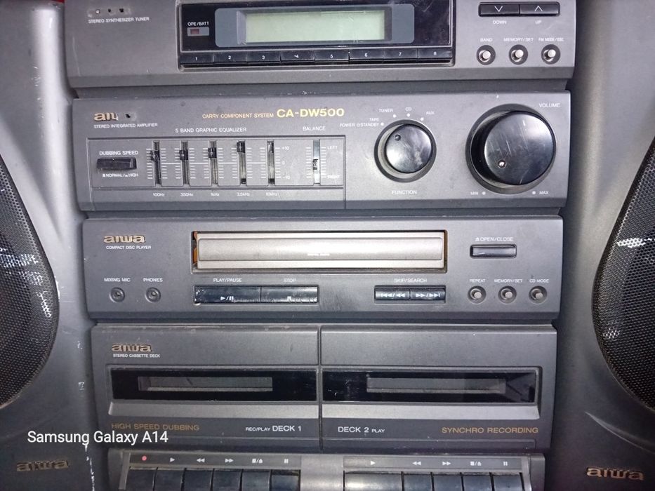 Scări din aluminiu Drabest. Masă din inox. Radio și radiocas Universum, Grundig, Philips, etc