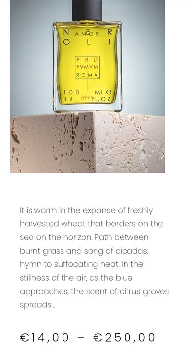 Parfum NEROLI pro fvmvm