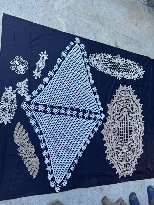 Fete si mileuri de masa de macrameu