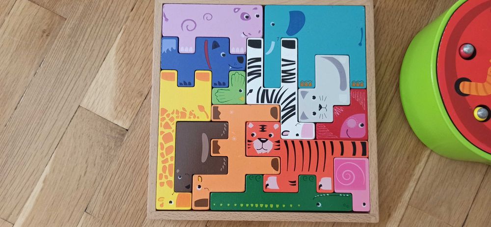 Дървен тетрис занимателна игра