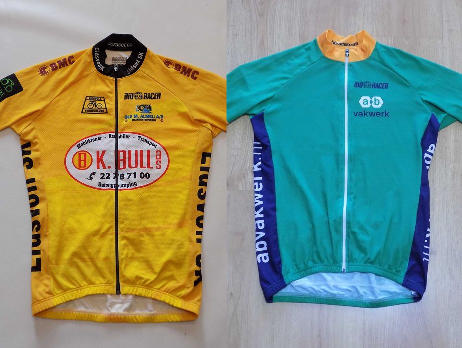 вело джърси bio racer тениска шосейно колоездене мъжко оригинално M/XL