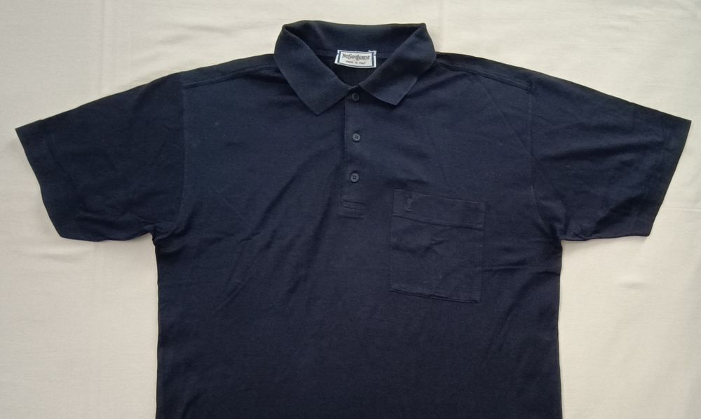 Yves Saint Laurent оригинална тениска L памучна поло фланелка