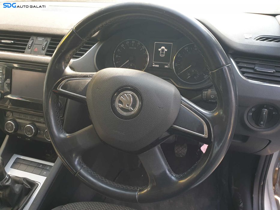 Volan Piele 4 Spite Fara Airbag Skoda Octavia 3 2013 - 2017Cod 5E0064241 [C7973]