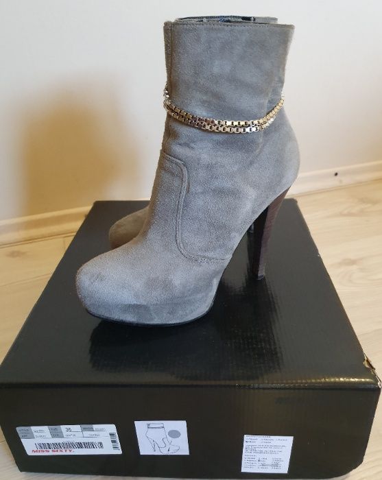Botine piele întoarsă Miss Sixty