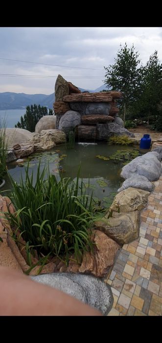 Водопад пруд бассейн фонтан хамам строительство