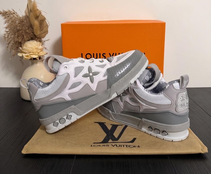 Adidasi LV Skate Alb White - Full Box