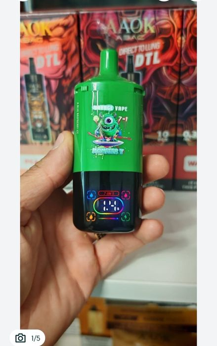 Pachet 2 Bucati Vape 80.000 Puffs 7 Arome Reincarcabil Display