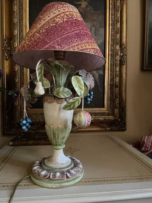 Superba lampa de masa-stil Hollywood Regency-nuante pastel cu impact vizual-Italia