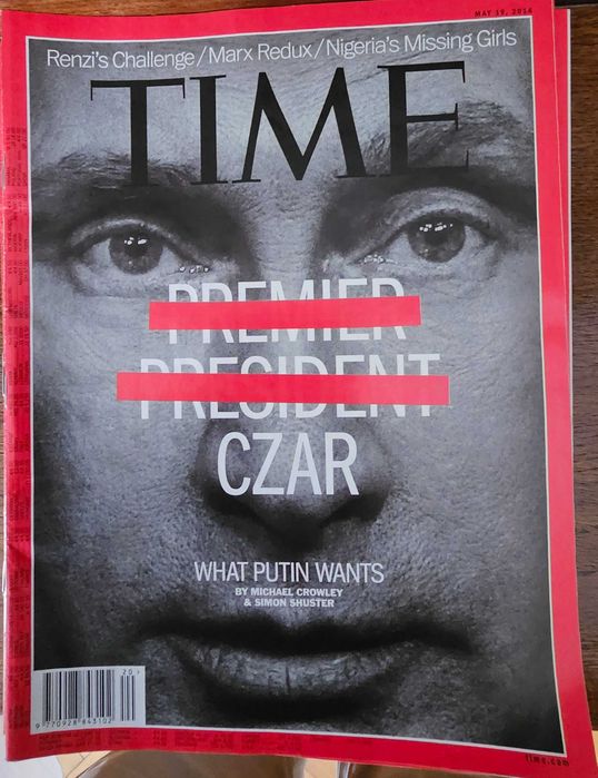 Revista Time, lot 9 reviste cu tematica de coperta Geopolitica , personalitati si evenimente Rusia