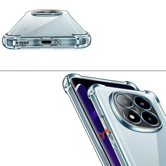 Прозрачен силиконов удароустойчив кейс за xiaomi redmi note 14 pro+ pl