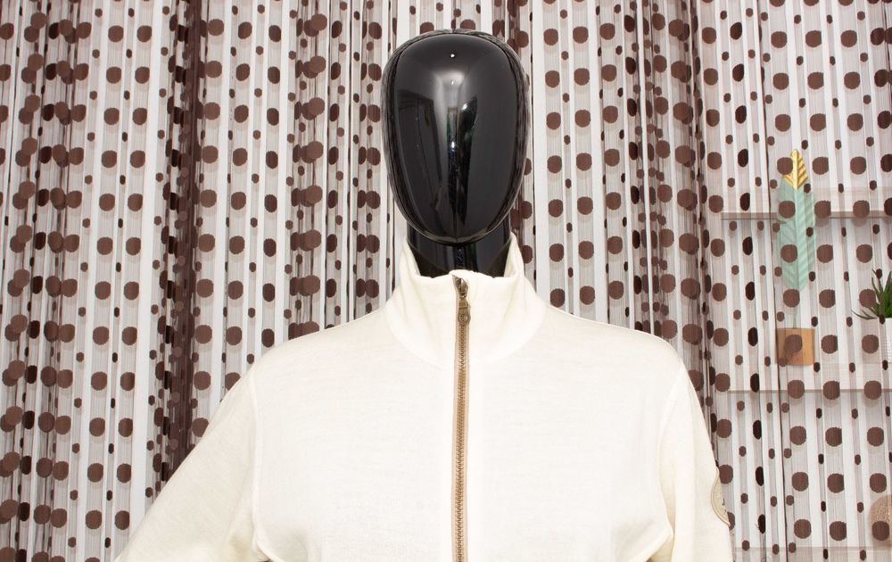 Janus  дамско яке екрю горница от 100% мерино вълна M