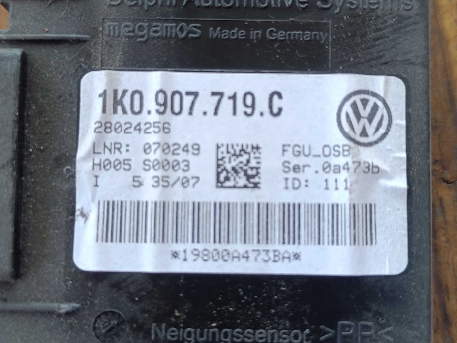 Mодул аларма за Голф А3, Туран / VW Golf, Touran, A3 -  1K0907719C