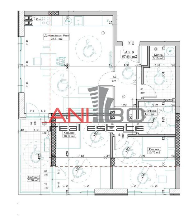 Продава се Тристаен апартамент в Варна, Левски - 102 кв.м за 1526 €/кв.м - Снимка #3