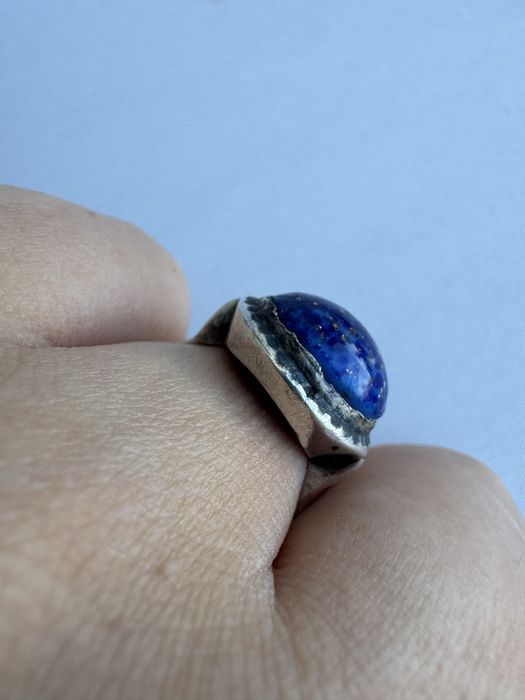 Inel din argint si lapis lazuli