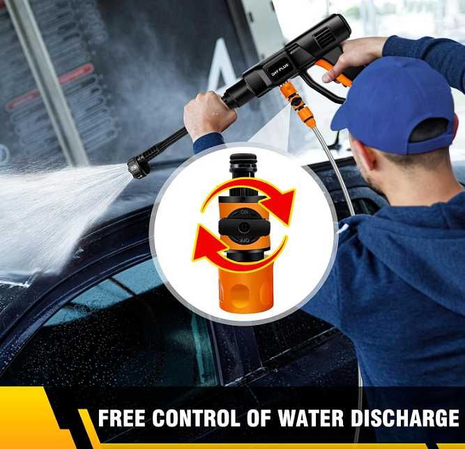 Акумулаторна водоструйка 1500W 70BAR с две батерии 2x96W