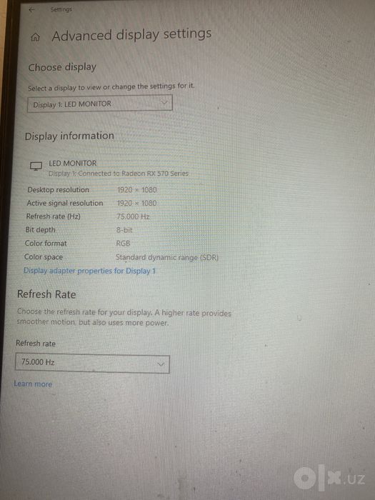 Monitor sotiladi Avtech Pro 27cd curved