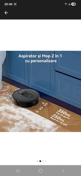 Aspirator robot Proscenic Q8 Max cu mop, Robot de aspirare