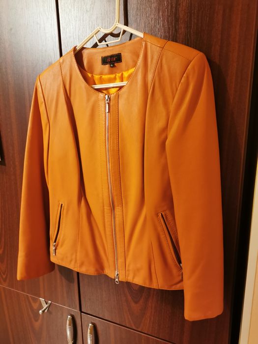 Geaca piele - orange