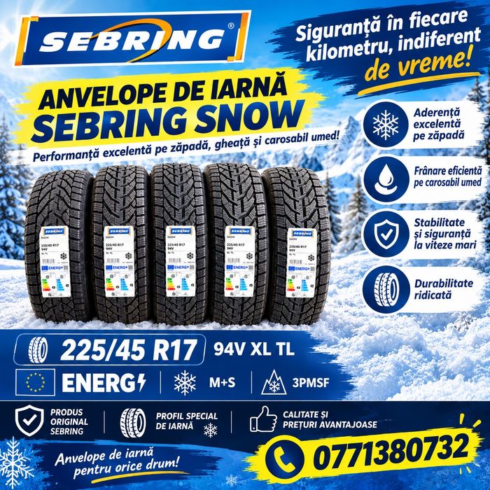 225.45.17 Sebring Iarna (BY Michelin) DOT 2026