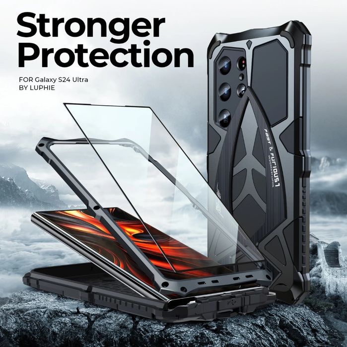 Samsung S25 Ultra uchun Steel Guard: Zarbaga chidamli metall g'ilof