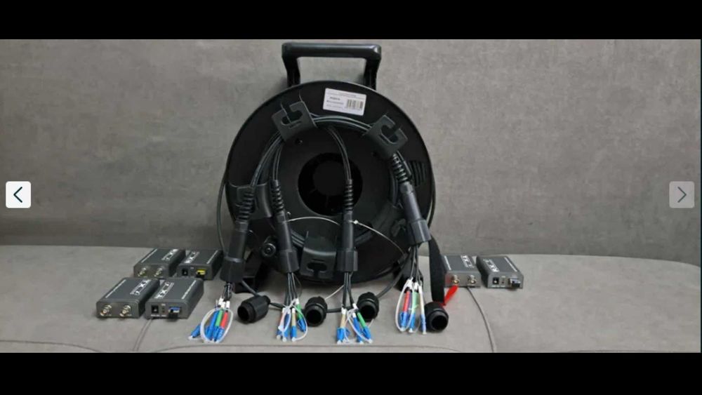 Оптика кабель+видео конвертер