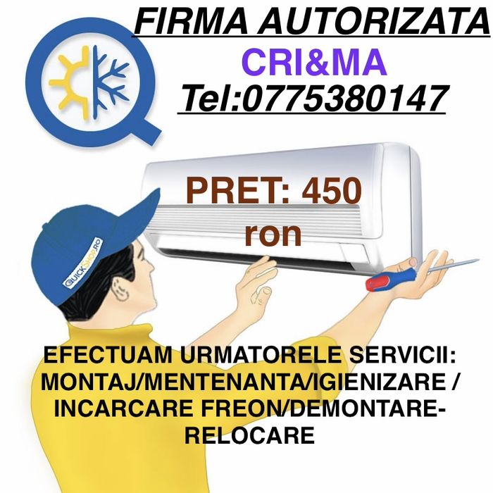 Montaj aparate AC / Mentenanta / Incarcare Freon