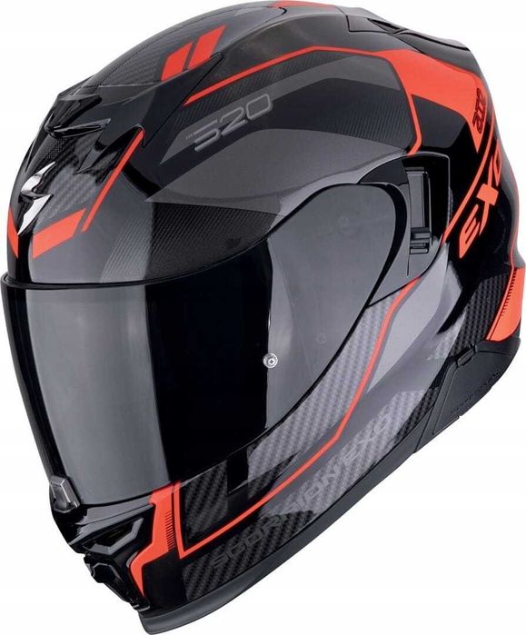 Мото Каска SCORPION EXO-520 EVO AIR TERRA BlacK/Red ,L 59-60 см.очила!