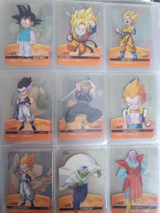 Dragon BallZ cartonașe colecției