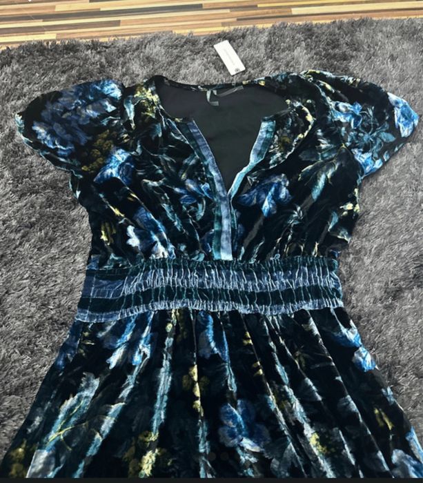 Rochie lunga de catifea originala