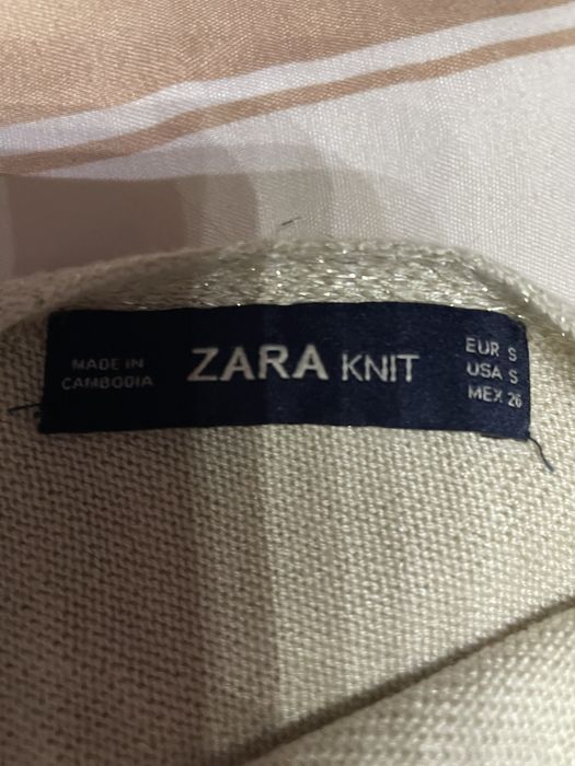 Дамска блуза с лъскави нишки Zara