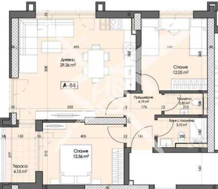 Тристаен апартамент в Кършияка