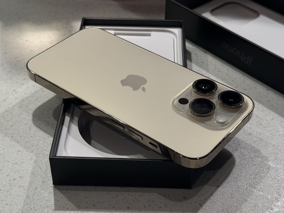 iPhone 14 Pro 256GB Gold – Перфектен, 100% Батерия!