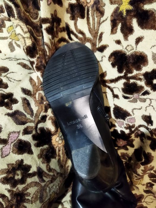 Сапоги кожаные зимние