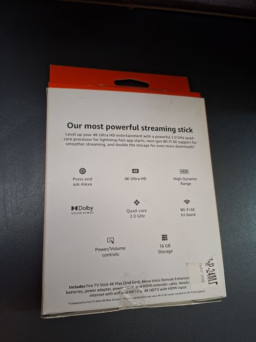 Fire TV stick 4K max