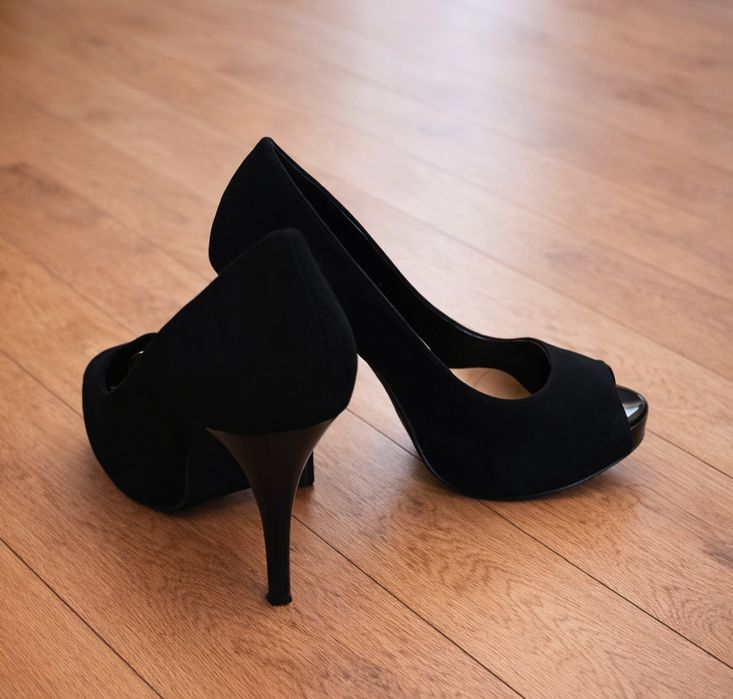 Pantofi dama 38 Piele intoarsa naturala