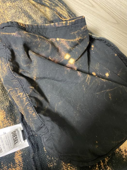 Diesel black s-jan bleached shirt
