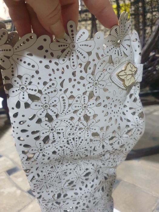 Сапожки летние кожа