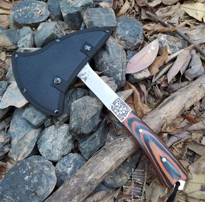 Уникална РУСКА брадва - вълк инструмент за оцеляване брадвичка с калъф