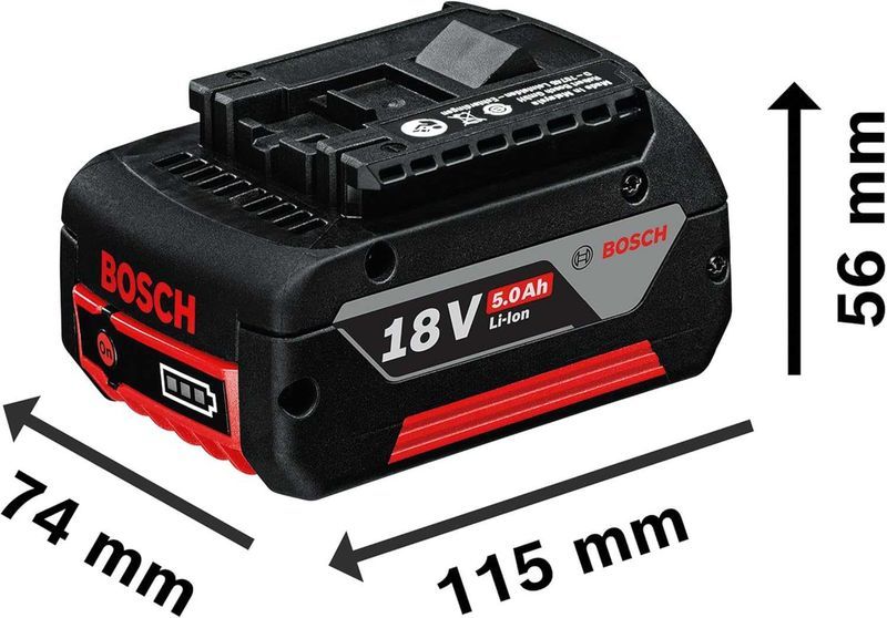 Акумулаторна Батерия BOSCH, GBA 18V 5,0Ah, 1600A002U5, 2 години Гаранция, Нова