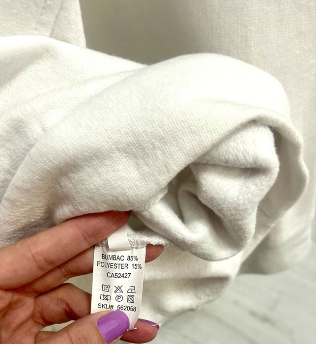 Trening barbati, alb, bumbac, masura S