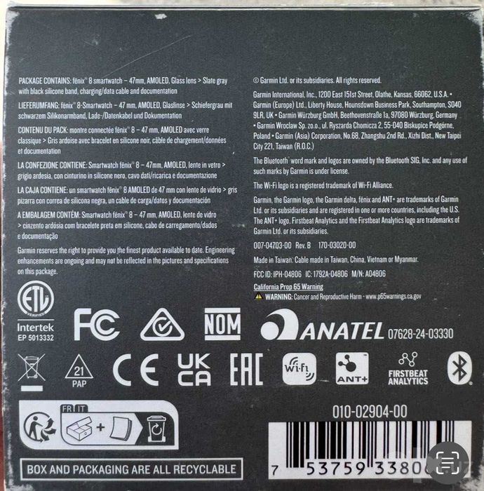 Garmin Fenix 8, 47mm AMOLED