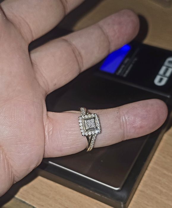 Inel cu diamante, bijuterii din aur de 14, 18, 9k.