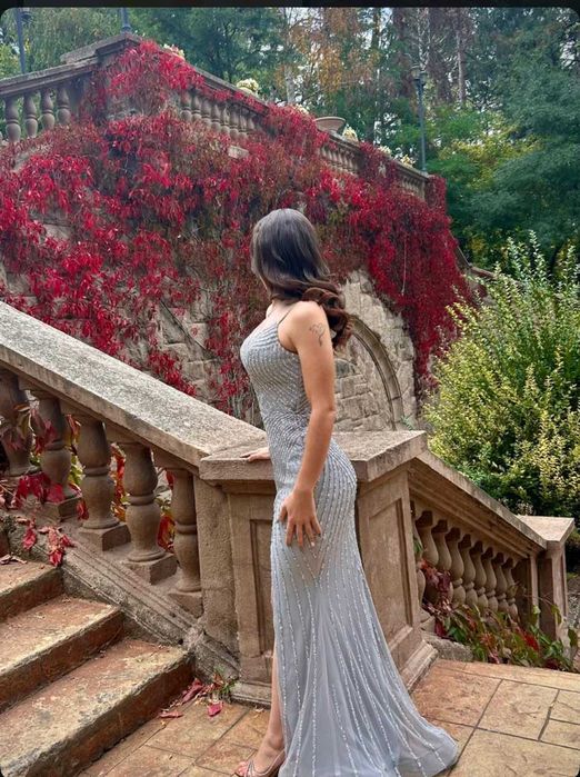 Официална рокля с камъни