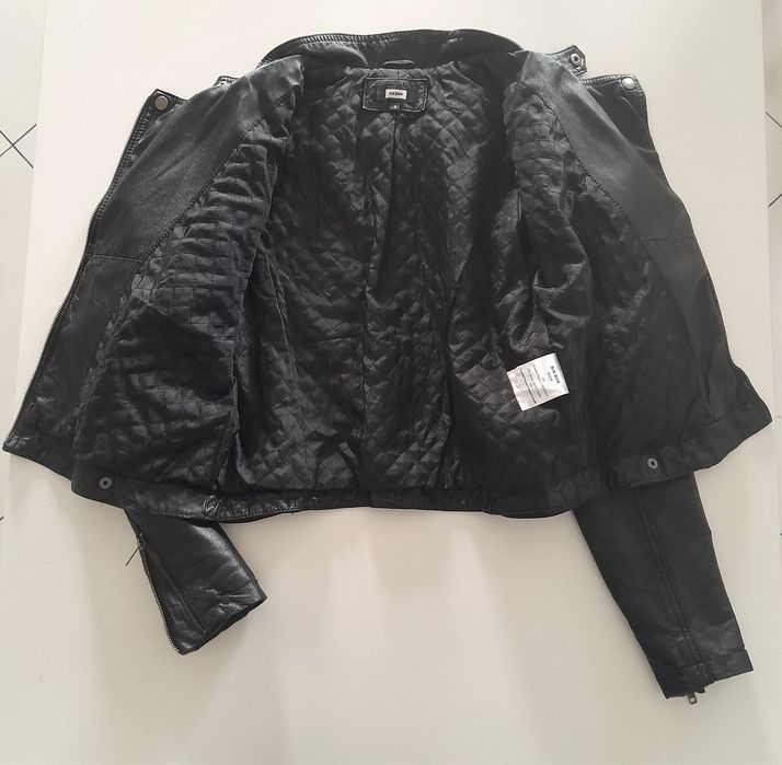 Geaca biker BikBok piele naturală