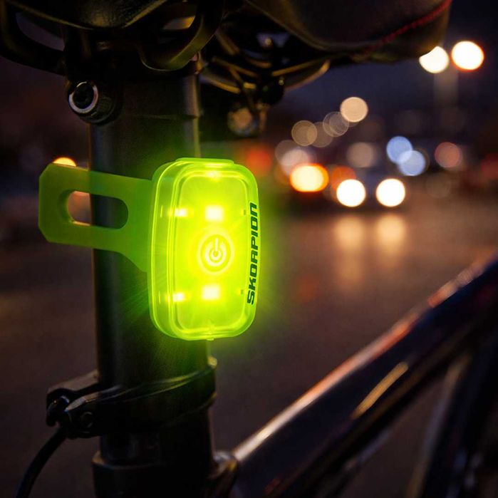 LED светлина за велосипед Skorpion ARL-241 (бял + червен диод)