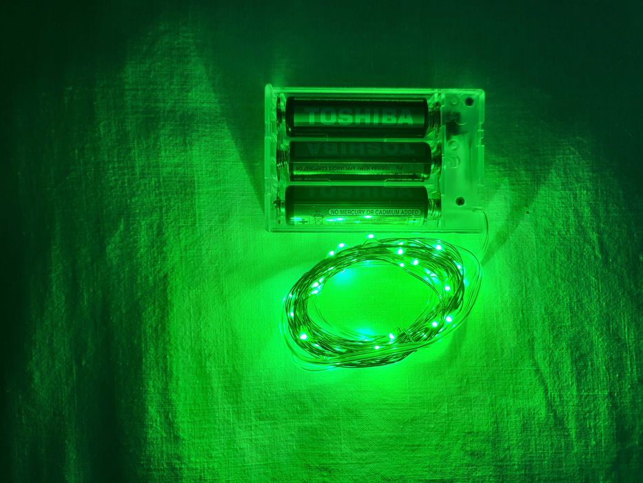 LED Коледни лампички 5 метра на батерии