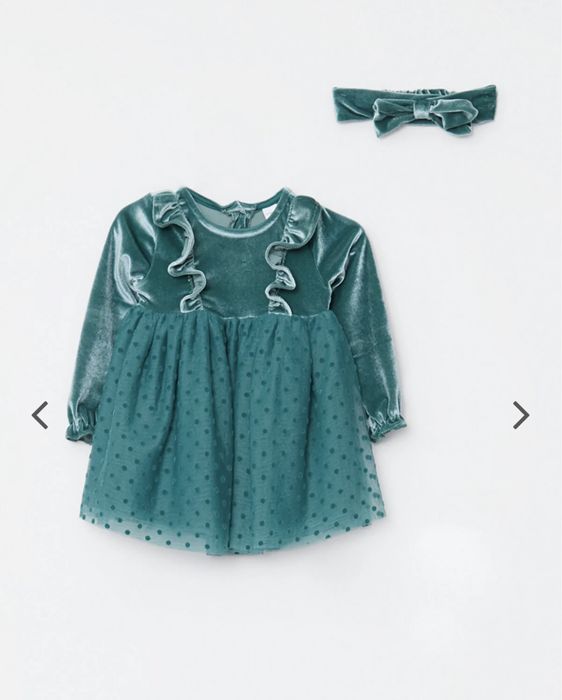 Рокля с лента за коса